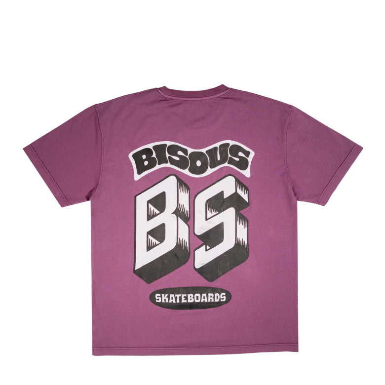 Bisous Skateboards T_shirts Monogram Eggplant