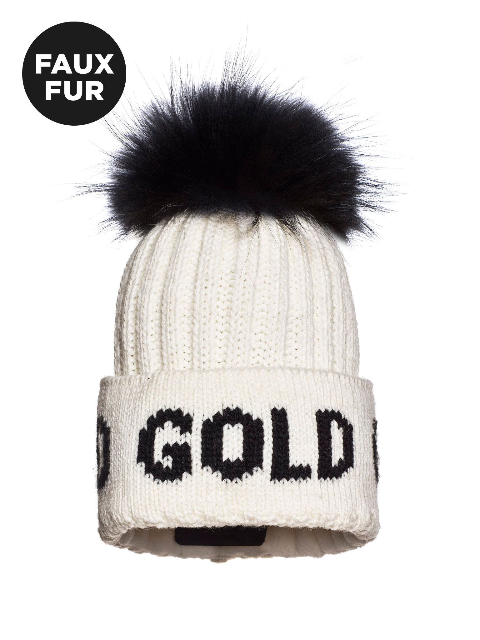 Goldbergh Hodd Beanie Faux Pom