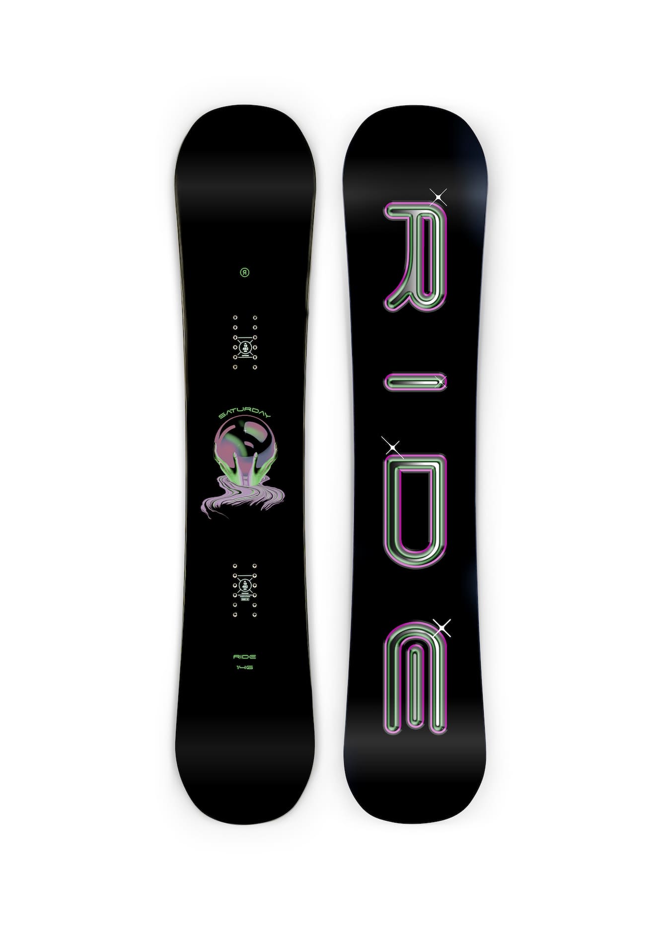 ride white snowboard